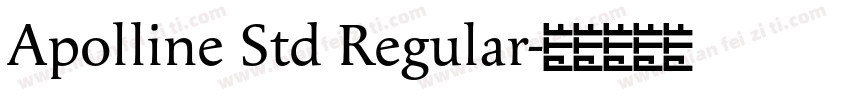 Apolline Std Regular字体转换
